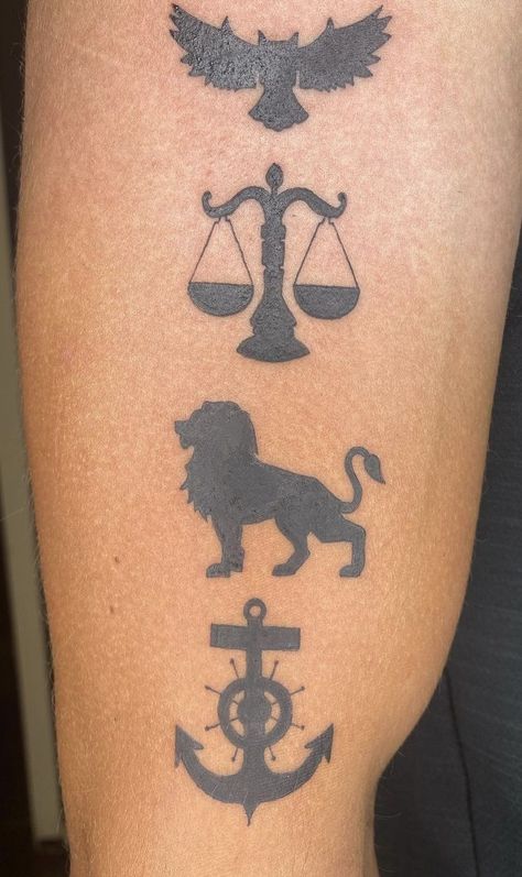 Four Virtues Tattoo, Cardinal Virtues Tattoo, Virtues Tattoo, Bison Tattoo, Cardinal Virtues, Design Drawings, Tattoo Design Drawings, Wrist Tattoos, Tattoo Design