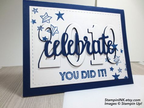 Stampin Up Graduation Cards Ideas, Graduation Cards Handmade Diy, High School Graduation Cards Handmade, Graduation Cards Stampin Up Handmade, Homemade Graduation Cards, Handmade Graduation Cards, Graduation Card Diy, Graduation Cards Diy, Graduation Card Ideas