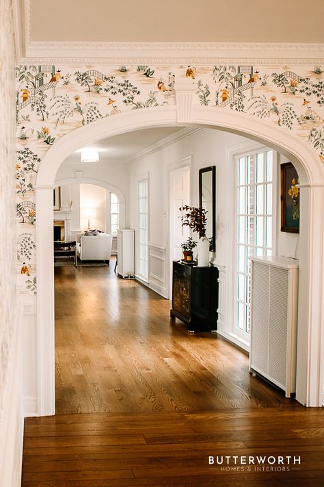 Rounded Doorway, Round Doorway, Archways In Homes, Fancy Apartment, Archway Decor, Arch Entryway, Homestead House, Arch Doorway, Butterworth