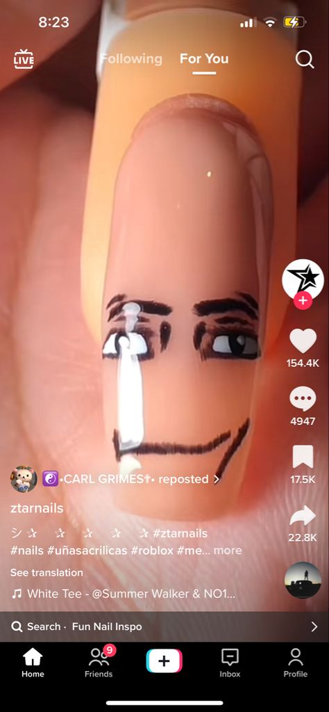 Break Up Nails Design, Bad Nails Epic Fail, Ugly Nails Fail, Roblox Nails, Goofy Nails, Funny Nails Ideas, Weird Nail Ideas, Nail Fails, Funny Nail Art