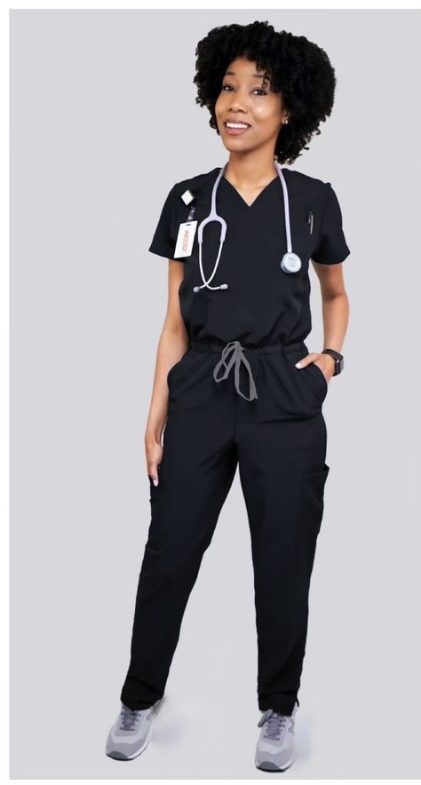 ★★★★★ "Beautiful, love the material. Will buy again" howardcami #Joccini #jumpsuitscrub #womens Scrub Jumpsuit, Gray Scrubs, Scrub Ideas, Gray Jumpsuit, Uniform Outfits, Scrub Style, Doctor Outfit, Burgundy Jumpsuit, Cute Scrubs