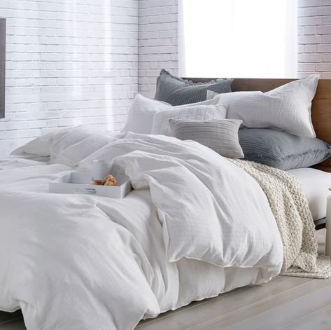 Photo 3 of 8 in 7 Best Places to Buy Hotel-Quality Bedding That Won’t Break the Bank - Dwell Cotton Comforter Set, White Duvet Covers, White Duvet, Redecorate Bedroom, King Comforter Sets, Queen Comforter Sets, Comfy Bed, Duvet Bedding, Duvet Covers Twin