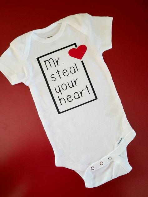 Baby Boy Valentines Day Outfit, Valentines Baby Shower Ideas Boy, Valentines Day Onesie, Baby Boy Valentines, Valentines Onesie, Boy Valentines, Boy Onesies, Funny Onesie, Valentines Baby