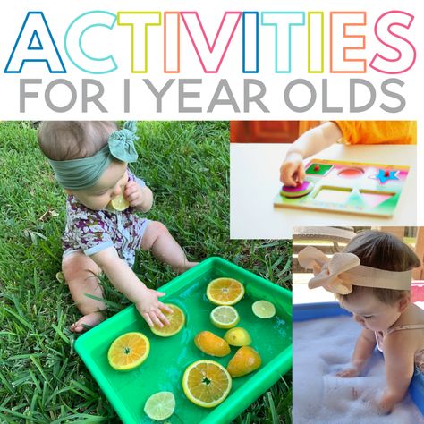 High Chair Activities For One Year Olds, One Year Birthday Activities, Sensory Play 1 Year, 1.5 Year Activities, Activities For 1 Year Baby, One Year Old Activities, Toddler Skills, Outside Activities For Kids, Activities For One Year Olds