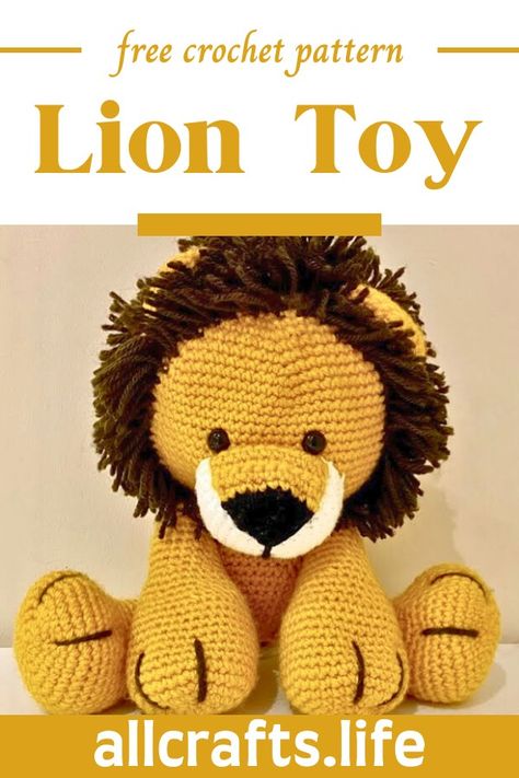 Crochet Lion Toy Free Lion Amigurumi Patterns, Lion Knitting Pattern Free, Lion Crochet Pattern Free Amigurumi, Free Lion Crochet Pattern, Crochet Lion Pattern Free, Lion Crochet Pattern Free, Lion Amigurumi Pattern Free, Lion Crochet Pattern, Lion Amigurumi