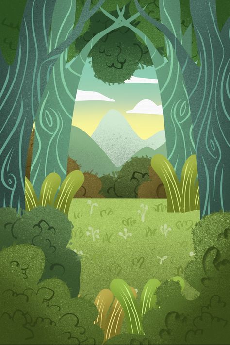 Environmentally friendly, low carbon, green, travel, play, background, forest, plants, fresh Cute Forest Background, Background Forest Illustration, Go Green Poster Drawing, Illustration Background Ideas, Planting Background, Forest Background Drawing, Forest Background Illustration, Planting Illustration, Illustrated Backgrounds