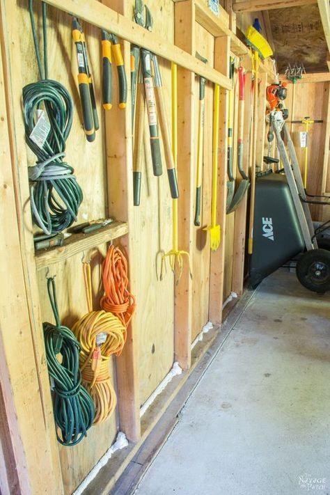 Garden Shed Organization | Creating a Rodent Proof Shed | Simpe and Easy #garden #shed #organization and #cleaning | TheNavagePatch.com Shed Organisation, Garden Shed Organization, Storage Shed Organization, Diy Storage Shed, Shed Organization, Shed Kits, Garage Shed, Garden Tool Storage, Backyard Shed