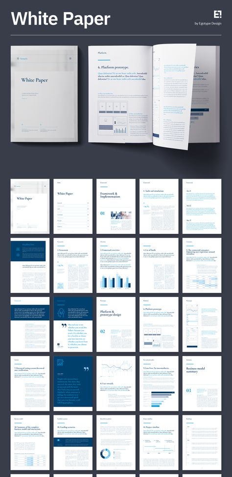 White Paper Template – Design Brochure Minimal and Professional White Paper and Company Brochure template for creative businesses, created in Adobe InDesign, Microsoft Word and Apple Pages in International DIN A4 and US Letter format. Download Template: https://1.envato.market/A59Xj White Paper Layout Design, White Paper Layout, Word Template Design Layout, Microsoft Word Templates Design, A4 Document Design, Word Document Design, Paper Layout Design, Paper Template Design, White Paper Design