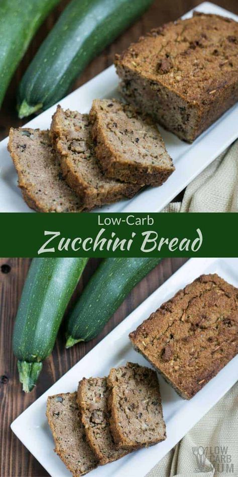 Are you still looking for the perfect zucchini bread for a low carb eating plan? Look no further. This recipe beats all the other ones I've tried and it's gluten free! Low Carb Zucchini Bread, Gluten Free Zucchini Bread, Zucchini Loaf, Cena Keto, Keto Zucchini, Desserts Keto, Keto Breads, Low Carb Zucchini, Low Carb Low Sugar