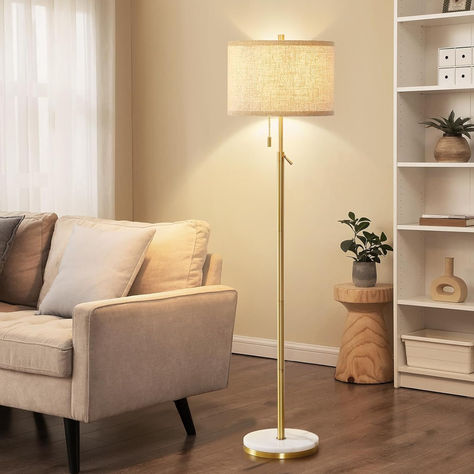 BUY NOW!  Marble Floor Lamp, Adjustable Height Standing Lamp with Marble Base Tall Lamp with Pull Chain Switch Floor Lamps for Living Room, Bedroom & Office Bulbs Not Included(Gold)  Includes affiliate link Floor Lamp Adjustable, Floor Lamps For Living Room, Tall Lamp, Lamps For Living Room, Tall Lamps, Adjustable Floor Lamp, Bedroom And Office, Ceiling Lights Living Room, Adjustable Lamps