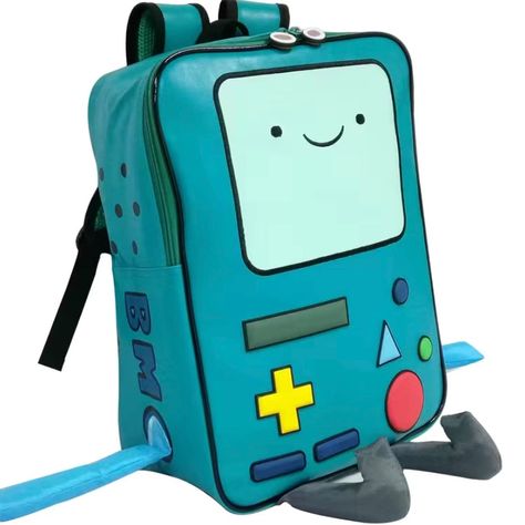 Brand - Adventure Time Style - Full-Size Bmo Backpack Color - Bmo Blue / Teal Size - 15.35 Inches X 6.3 Inches X 11.42 Inches (Full Size!) Condition - Nwot! This Never Used Bmo Backpack Is Perfect For School And Can Even Fit A Laptop!! It’s Great For Kids And Kids At Heart Alike! Full Size And The Arms Are Detachable!! Bmo Backpack, Adventure Time Backpack, Cute Adventure Time, Cute Backpacks For School, Adventure Time Style, Finn And Jake, Silly Clothes, Messanger Bag, Unique Backpacks