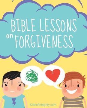 Forgiveness Lesson, Forgiveness Bible, Godly Character, Bible Object Lessons, Memory Verses, Bible Teacher, Sunday School Kids, Preschool Bible, Kids Bible