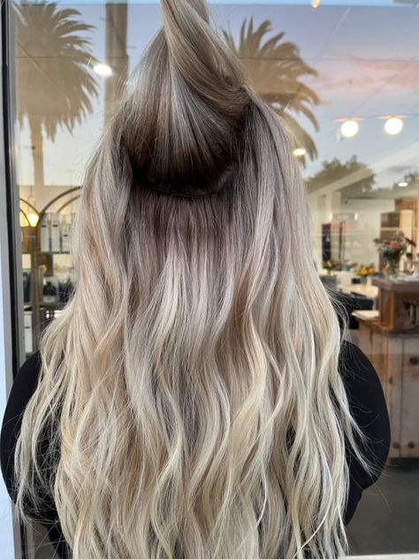 Lived In Blonde Extensions, Blonde Extensions Before And After, 20 Inch Hair Extensions, Natural Beaded Row Extensions, Natural Blonde Highlights, Nbr Extensions, Sew In Extensions, Natural Beaded Rows, Blonde Extensions