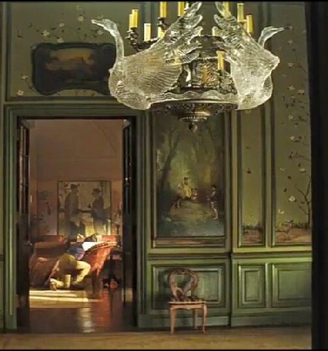 Swan chandelier Cinderella Cinderella House Interior, Cinderella 2015 Aesthetic House, Storybook Interior Design, Cinderella Interior, Cinderellas House, French Chateau Inspired Homes, Swan Furniture, Swan Chandelier, Cinderella House