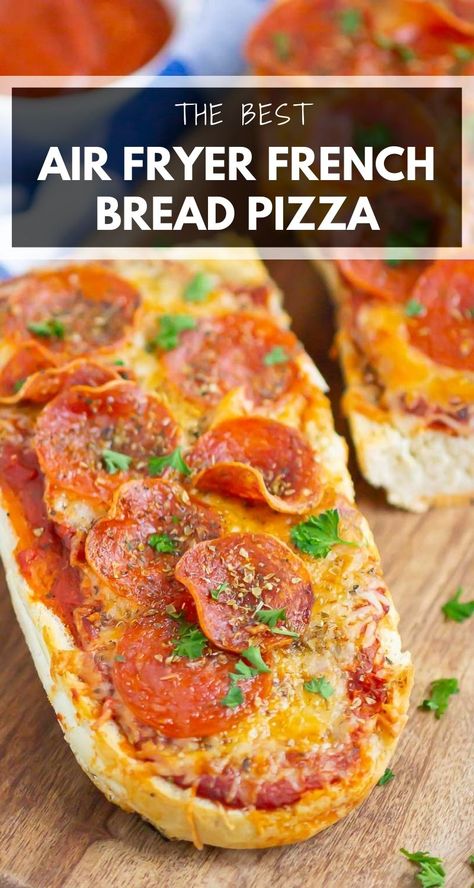 Airfryer French Bread Pizza, French Bread Pizza In Air Fryer, Air Fryer Pizza Bread, Air Fryer French Bread Pizza, Air Fryer French Bread, Homemade French Bread Pizza, Pizza Pumpkin, Pizza In Air Fryer, Ww Bread