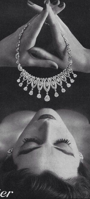 Cartier vintage ad ♥✤ | KeepSmiling | BeStayClassy Jewelry Ads, Cartier Jewelry, Olivia Palermo, Jewelry Photography, White Photo, Gigi Hadid, High Jewelry, Looks Vintage, Vintage Jewellery