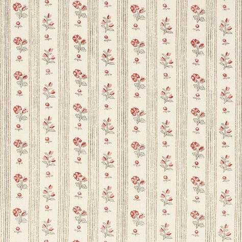 Cabanon Stripe - Rouge Fabrics | Schumacher Flame Test, Hand Printed Textiles, Schumacher Fabric, Stripe Fabric, Wallpaper Size, Striped Wallpaper, Drapery Fabric, Striped Fabrics, Country Chic