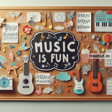 Music Bulletin Board Ideas and Activities for Elementary School, Back to School Classroom Decoration and Activities Elementary Music Room Decor, Music Bulletin Board Ideas, Music Room Bulletin Boards, School Classroom Decoration, Music Art Diy, Music Classroom Bulletin Boards, Music Bulletin Board, Music Bulletin Boards, Music Classroom Decor