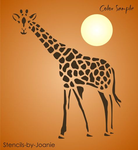 Giraffe Templates Free Printable, Giraffe Stencil, Giraffe Silhouette, Giraffe Pictures, Animal Stencil, Cabin Art, Bird Coloring Pages, Free Stencils, Scroll Saw Patterns