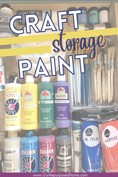 How To Organize Acrylic Paint Bottles, Organizing Painting Supplies, Paint Containers Diy, Painting Supply Organization, Storage For Acrylic Paint Bottles, Paint Storage Ideas Acrylic, Acrylic Paint Bottle Storage, How To Store Acrylic Paint Bottles, Diy Paint Bottle Storage