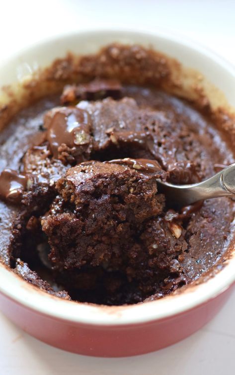 Fudgy Brownie Mug Cake | Wholesome Lee Single Serve Fudgy Brownie, Brownie Mug Cake, Brownie Mug, Gluten Free Mug Cake, Mug Brownie, Fudge Brownie Recipe, Cake Oven, Chocolate Brownie Cake, Brownie Muffins