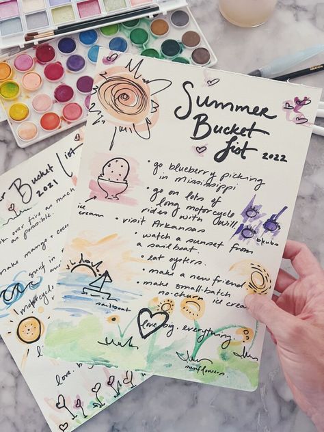 Summer Bucket List, 2022! Summer Bucket List 2022, Art Drawing Ideas, Blueberry Picking, Joy The Baker, Drawing Ideas List, To Do Lists, Summer Bucket List, Summer Bucket Lists, Summer Bucket