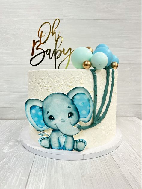 Elephant Baby Shower Cake Boy, Elephant Theme Cake, Elephant Baby Shower Theme Boy, Elephant Baby Boy, Elephant Baby Shower Cake, Elephant Cookies, Elephant Baby Shower Boy, Elephant Cakes, Elephant Baby Shower Theme