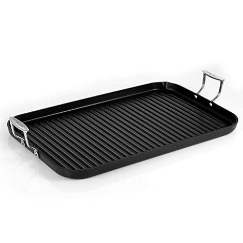 Amazon has this Nonstick Stove Top Grill Pan 20″ x 13″ – NutriChef marked down from $67.99 to $50.00 right now. NONSTICK COATING: The 20″ x 13″ nonstick grill pan cookware features a non-stick coated layer surface that ensures quick, effortless food release and eliminates the need for butter, oil, or cooking spray. Makes tasty homemade food slide out easily RIDGED SURFACE: This classic stove top grill features a high ridged line cooking surface that keeps excess oil away from food, making it… Stove Top Grill, Double Burner, Bar Supplies, Kitchen Cookware, Non Stick, Griddle Pan, Grill Pan, Outdoor Cooking, Stove Top