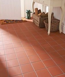 Red Tile Kitchen Floor, Red Tile Floor, Quarry Tile Floor, Terracotta Floor Tiles, Patterned Bathroom Tiles, Porch Tile, Tiled Floor, Quarry Tiles, Topps Tiles