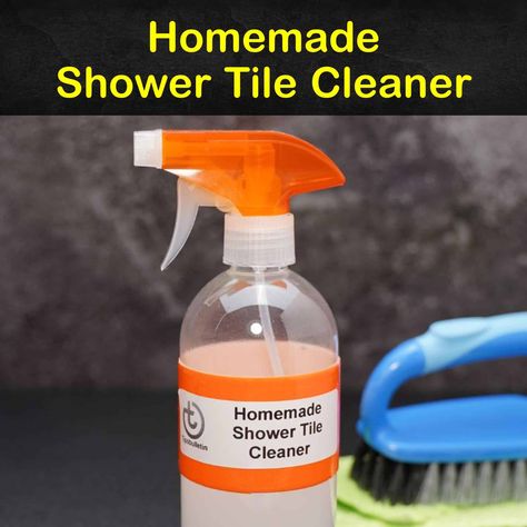 7 Amazing Recipes for Homemade Shower Tile Cleaner Vinegar And Water Cleaner, Diy Shower Tile, Ceramic Shower Tile, Shower Tile Cleaner, Diy Shower Cleaner, Cleaning Shower Tiles, Onyx Shower, Diy Tile Shower, Homemade Shower Cleaner