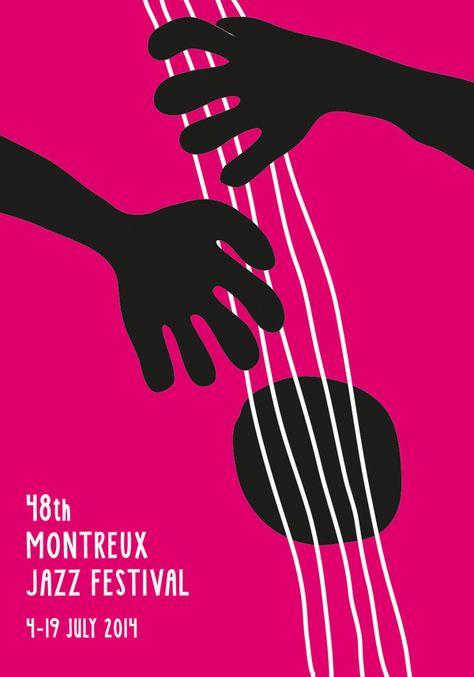 Finn Nygaard, Montreux Jazz Festival Poster 2014. make music toge aujya aami jeyop Jazz Night Poster, Jazz Posters, Jazz Festival Poster, Arte Jazz, Montreux Jazz Festival, Jazz Poster, Music Festival Poster, Jazz Art, 타이포그래피 포스터 디자인