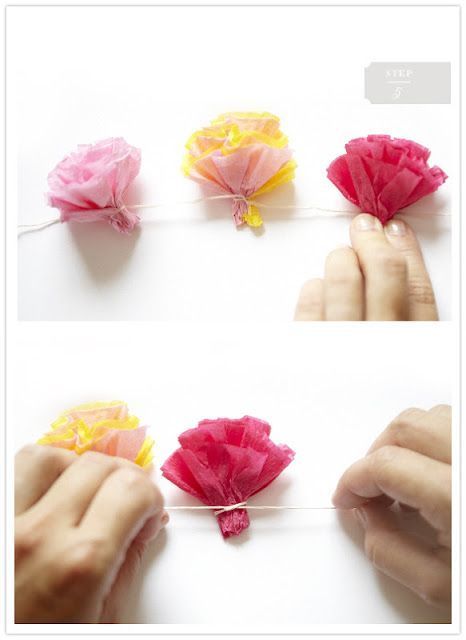 Flower Garland Diy, Hawaiian Leis, Photobooth Ideas, Diy Girlande, Paper Flower Garlands, Diy Papier, Tissue Paper Flowers, Diy Garland, Paper Flowers Diy