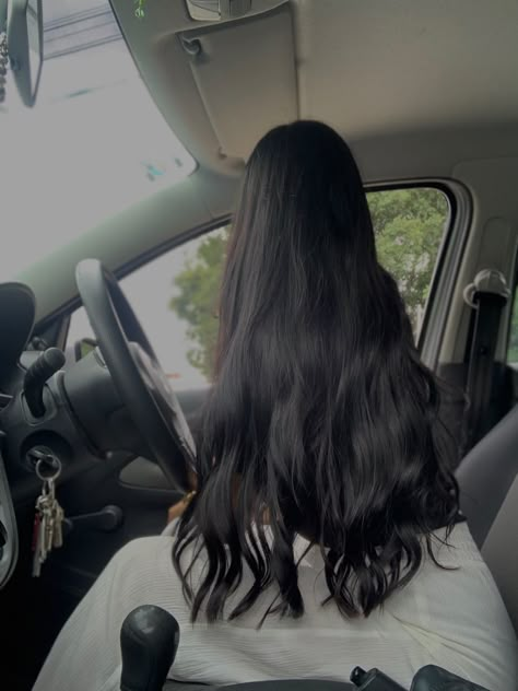 Aesthetic Long Black Hair, Healthy Hair Aesthetic Black, Healthy Long Black Hair, Healthy Long Hair Aesthetic, Black Long Hair Aesthetic, Long Dark Hair Aesthetic, Long Healthy Hair Aesthetic, Long Black Hair Aesthetic, Vision Board Hair