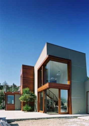 Corner entry condition Corner Windows, Modern Structure, Eksterior Modern, Casa Country, Corner Window, Modern Extension, Architect House, Architecture Exterior, House Architecture Design