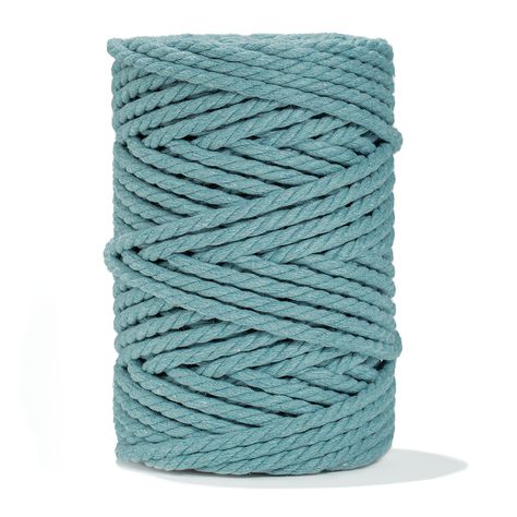 Composition: 100% recycled cotton Length: 50 m - 164 ft - 55 yards Weight: 1.12 lb - 500 g Diameter: 5 mm - 0.19 inch (13/64”) Perfect for Macrame / Weaving: This is a very versatile rope for macrame. It’s perfect for macrame plant hangers, when you look for precision and definition in the knots, and also for geometric macrame and macrame-weaving. Create extraordinary handmade projects with our best-selling macrame colored rope. Upgrade your projects with Ganxxet unique colors! Ganxxet high qual Selling Macrame, Geometric Macrame, Ocean Blue Color, Colored Rope, Macrame Weaving, Macrame Plant Hangers, Handmade Projects, Plant Hangers, Macrame Knots