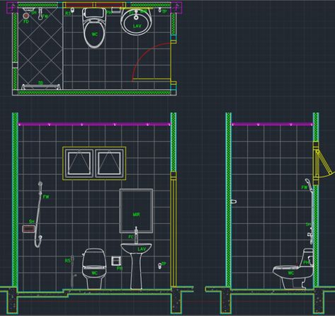 Bathroom Layout | | Free CAD Block Symbols And CAD Drawing Bathroom Plumbing Layout, Bathroom Drawing, Bathroom Layout Ideas, Bathroom Layout Plans, Plumbing Layout, Elementary Worksheets, Block Plan, Bathroom Plan, Bathroom Design Layout