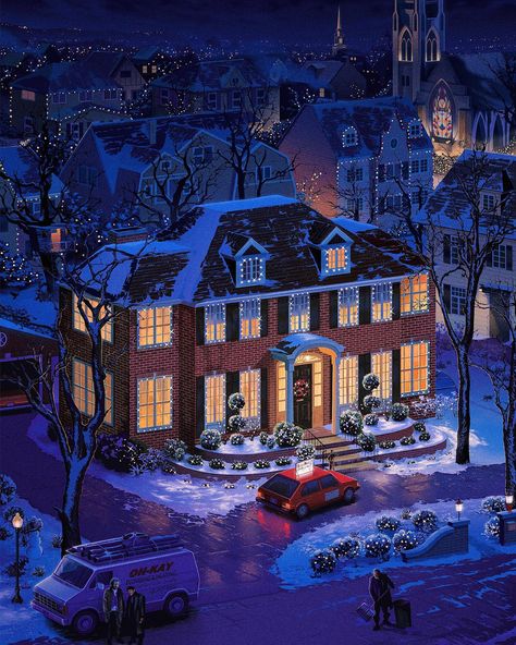 Art Top, Christmas Feeling, Island Art, Winter Wallpaper, Old Disney, Christmas Scenes, Home Alone, 판타지 아트, صور مضحكة