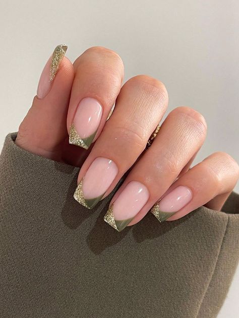 Gold Nail Designs, Nagellack Trends, French Acrylic Nails, Party Nails, Nagel Inspo, Birthday Nails, Minimalist Nails, Chic Nails, French Tip Nails