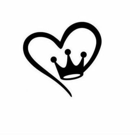 Crown Heart Tattoo, Simple Crown Tattoo, Michael Jackson Tattoo, Small Crown Tattoo, فن الرسم بالمسامير, Baby Tattoo Designs, Card Tattoo Designs, Sublimacion Ideas, Girl Face Tattoo