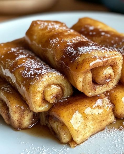 So tasty! Six years on, and it's still a crowd favorite. People always ask me to whip this up. Breakfast Sweets For A Crowd, Sweets For A Crowd, Toast Roll Ups, Fluffiest Cinnamon Rolls, Casserole Kitchen, Sweet Deserts, Cinnamon Roll French, French Toast Roll Ups, Cinnamon Roll French Toast