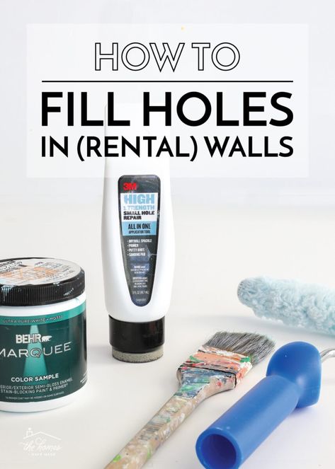 How to Fill Nail Holes In Your (Rental) Walls - The Homes I Have Made Fill Nail Holes In Wall, How To Fill In Nail Holes In Walls, Patch Nail Holes In Wall, How To Fill Holes In Walls, How To Cover Nail Holes In Wall, Fill Holes In Walls Diy, Filling Holes In Walls, Covering Holes In Walls Ideas, How To Cover Holes In Wall