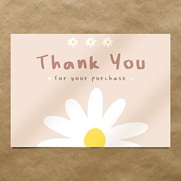 Thank You Card Cute Design, Thank You Illustration Graphics, Thank You Card Design Template, Thank You Cards Aesthetic, Cute Thank You Stickers, Thank You Card Cute, Cute Thank You Cards For Business, Thank You Cute, Thank You Design