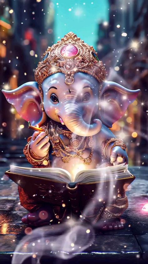 Ganesha Ganesha Art Illustration, Photos Of Ganesha, Ganpati Bappa Wallpapers, Ganpati Bappa Photo, Ganesh Art Paintings, Shri Ganesh Images, Happy Ganesh Chaturthi Images, Baby Ganesha, Ganesh Chaturthi Images