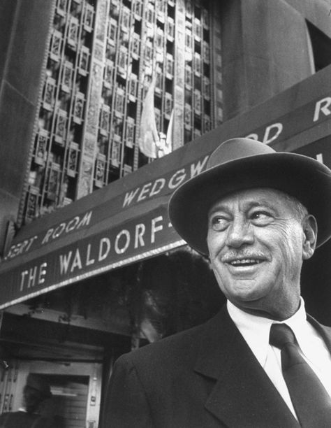 1948- Hotel magnate Conrad N. Hilton in front of the Waldorf-Astoria Hotel. Charity Party, Conrad Hilton, Zsa Zsa Gabor, Astoria Hotel, Zsa Zsa, Waldorf Astoria, The Plaza, Album Songs, Life Magazine