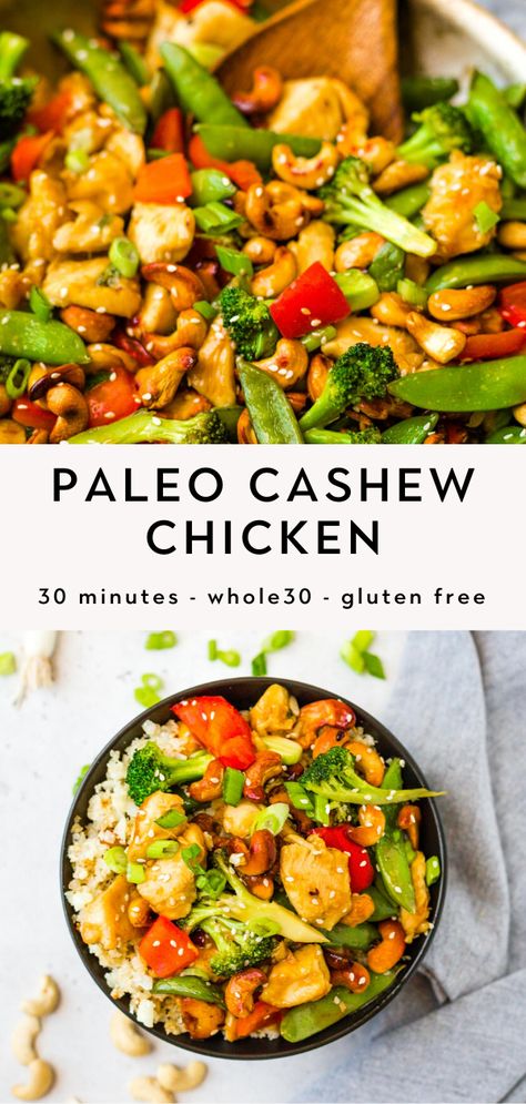 Paleo Thai Recipes, Ivf Diet, Postpartum Meals, Paleo Ideas, Follicular Phase, Winter Dinners, Cashew Chicken Recipe, 30 Diet, Keto Gluten Free