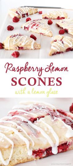 Raspberry Lemon Scones, Raspberry Scones, Lemon Scones, Lemon Flavor, Lemon Raspberry, Monkey Bread, Scone Recipe, Quick Breakfast, Pavlova