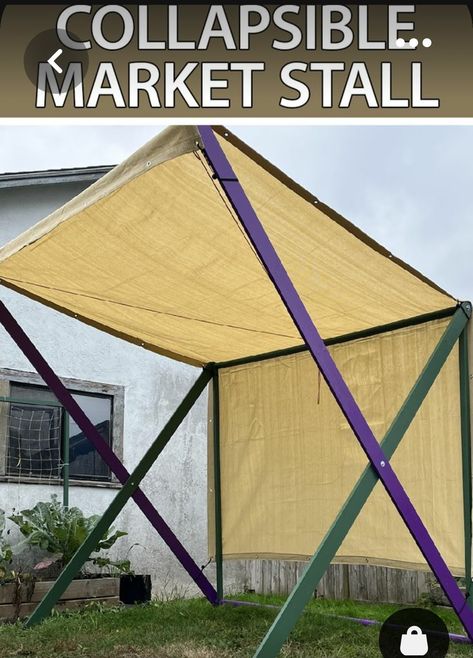 Flea Market Stall Ideas, Dnd Crafting, Market Tent, Market Stall Display, Farmers Market Stand, Farmers Market Booth, Farmers Market Display, Flea Market Booth, Portable Shade