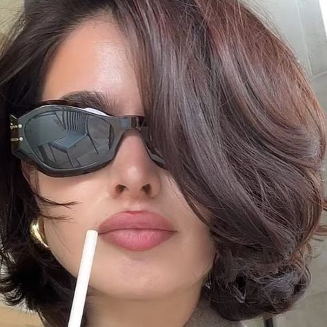 shpresa on Instagram: "a lil matcha treat a day" Bouncy Blow Dry Short Hair, Short Retro Hair, 90's Hairstyle, Trendy Bob Haircuts, Really Short Hair, Hair Inspiration Short, Messy Short Hair, Short Hairstyles For Thick Hair, Shot Hair Styles