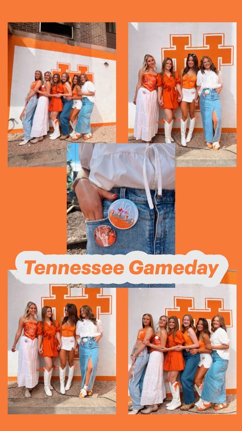 university of tennessee football gameday outfit go vols outfit inspo college gameday utk vols Football Gameday Outfit, College Gameday, Go Vols, Tennessee Football, University Of Tennessee, Gameday Outfit, Tennessee, University, Football