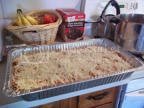 Baked Ziti For A Crowd, Ziti For A Crowd, Team Meal, Pasta Penne, Large Group Meals, Range Top, Cooking For A Crowd, Baked Ziti, Potluck Recipes